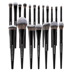 Bueart Design full 19-piece brush set front view showing complete collection and organized layout