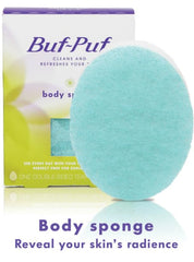 Buf-Puf close-up texture showing gentle exfoliating surface for softer skin