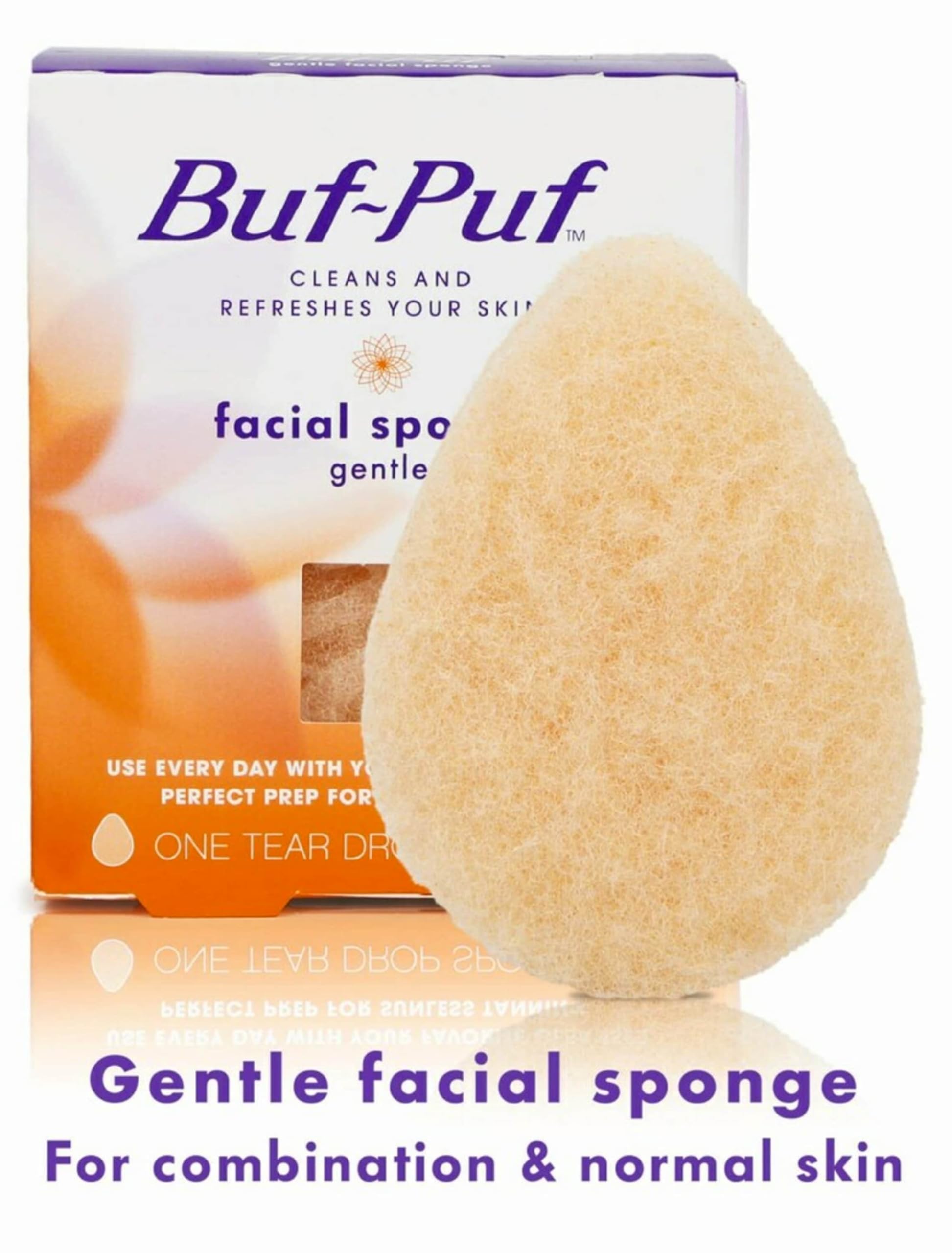 Buf-Puf close-up of looped fibers highlighting gentle exfoliation benefit