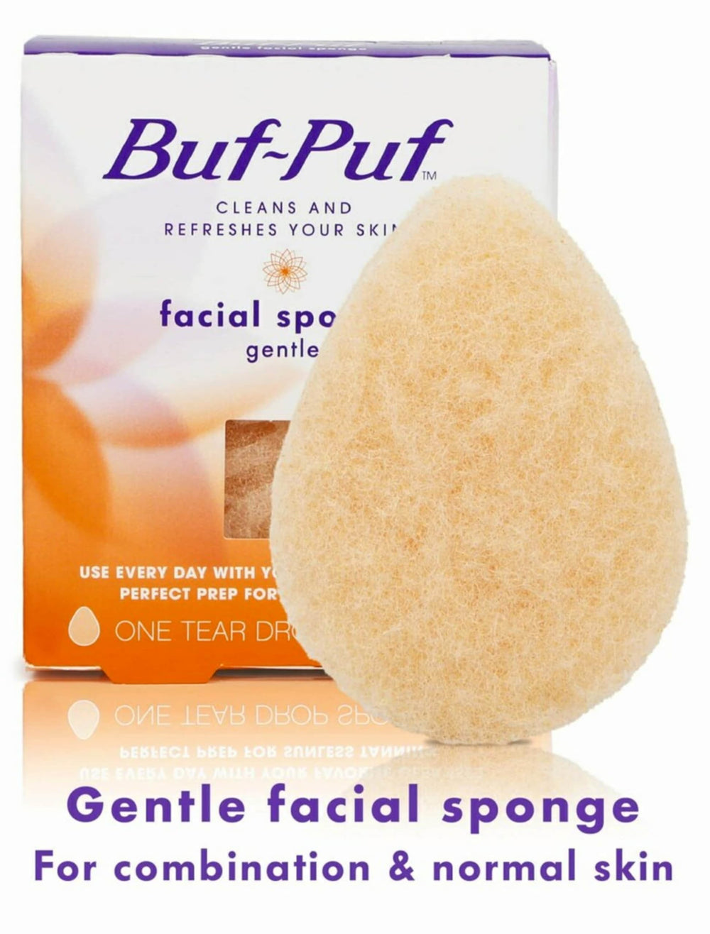 Buf-Puf close-up of looped fibers highlighting gentle exfoliation benefit