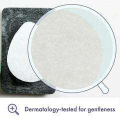 Hand holding Buf-Puf sponge to show size and easy grip for daily cleansing