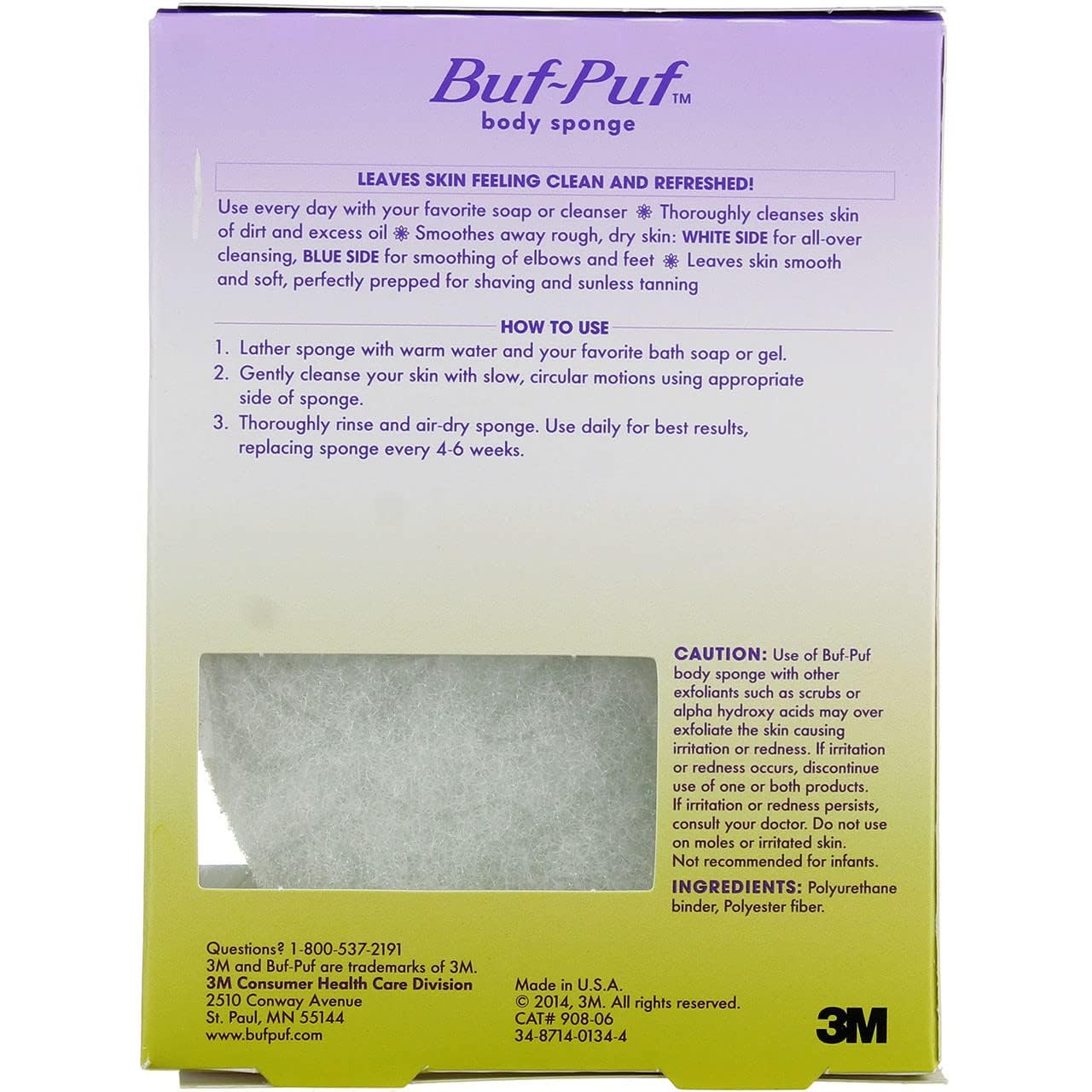 Buf-Puf label and branding detail highlighting dermatologist-developed design
