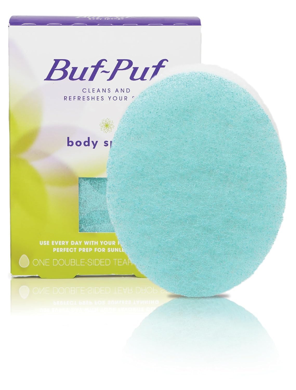 Buf-Puf travel pouch with sponges ready for trips and on-the-go cleansing