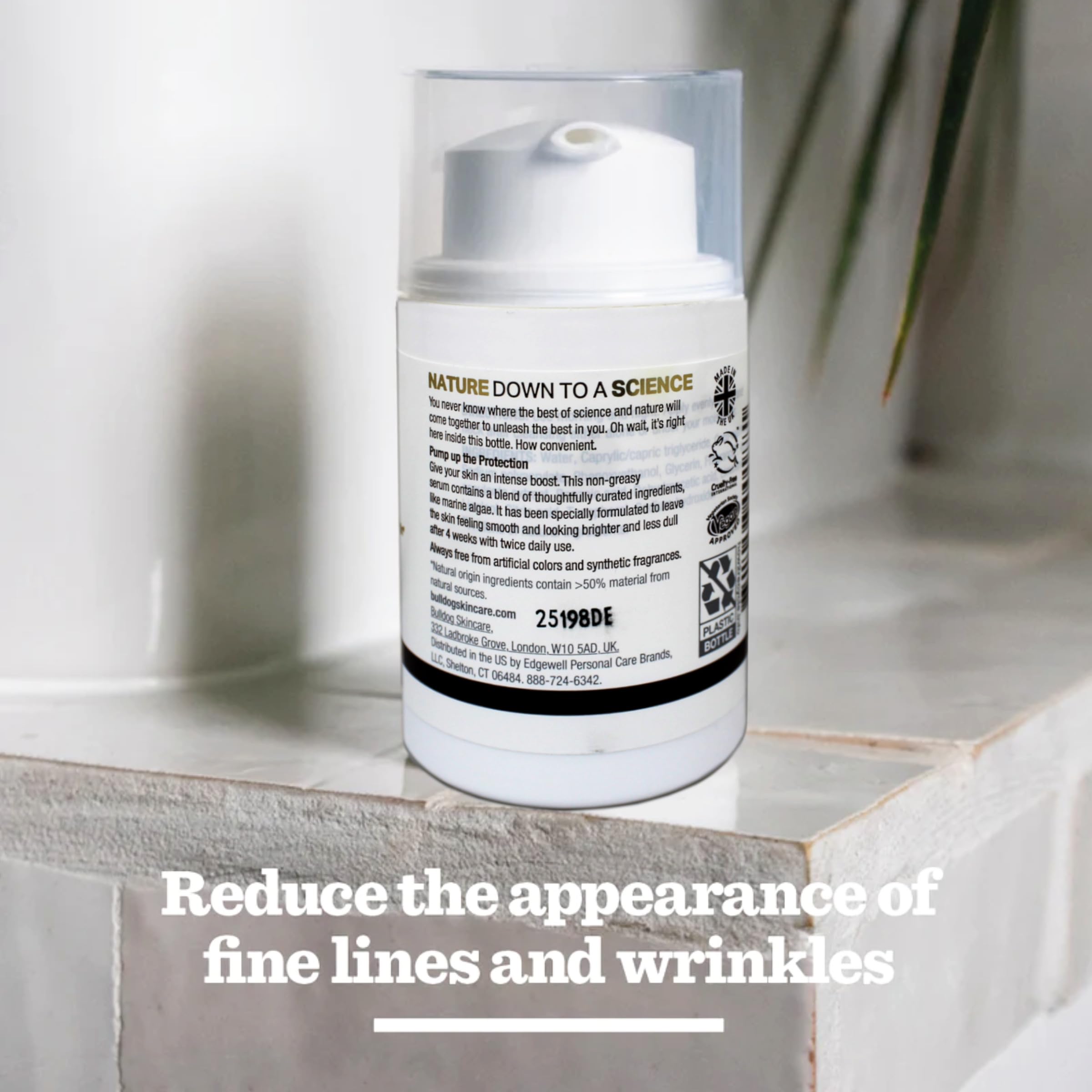 Bulldog Skincare for Men close-up of serum texture demonstrating lightweight absorption