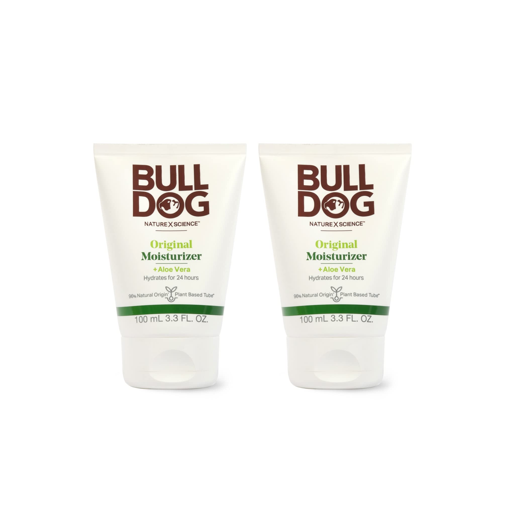 Bulldog original moisturizer front packaging showing brand and size, easy identification