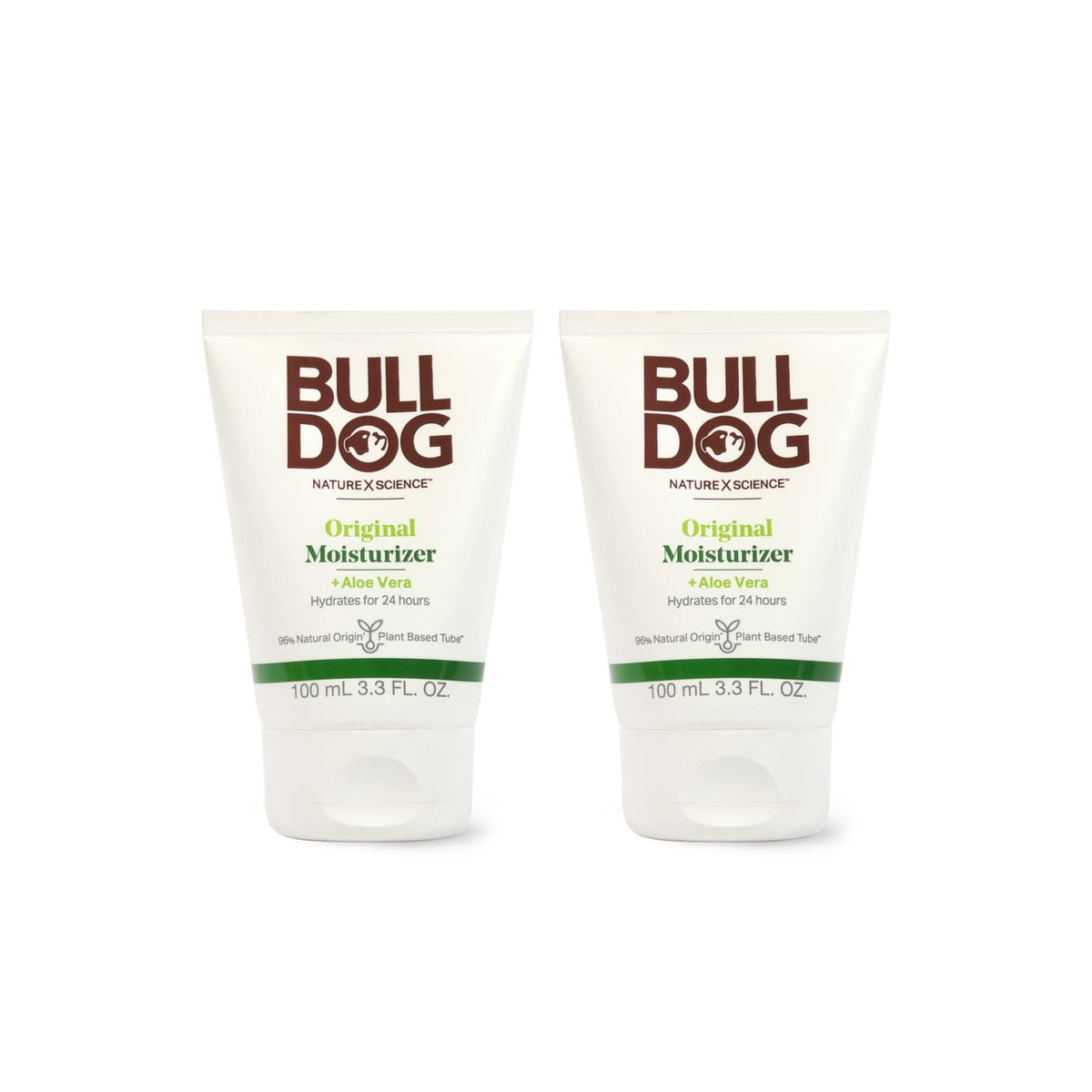 Bulldog original moisturizer front packaging showing brand and size, easy identification