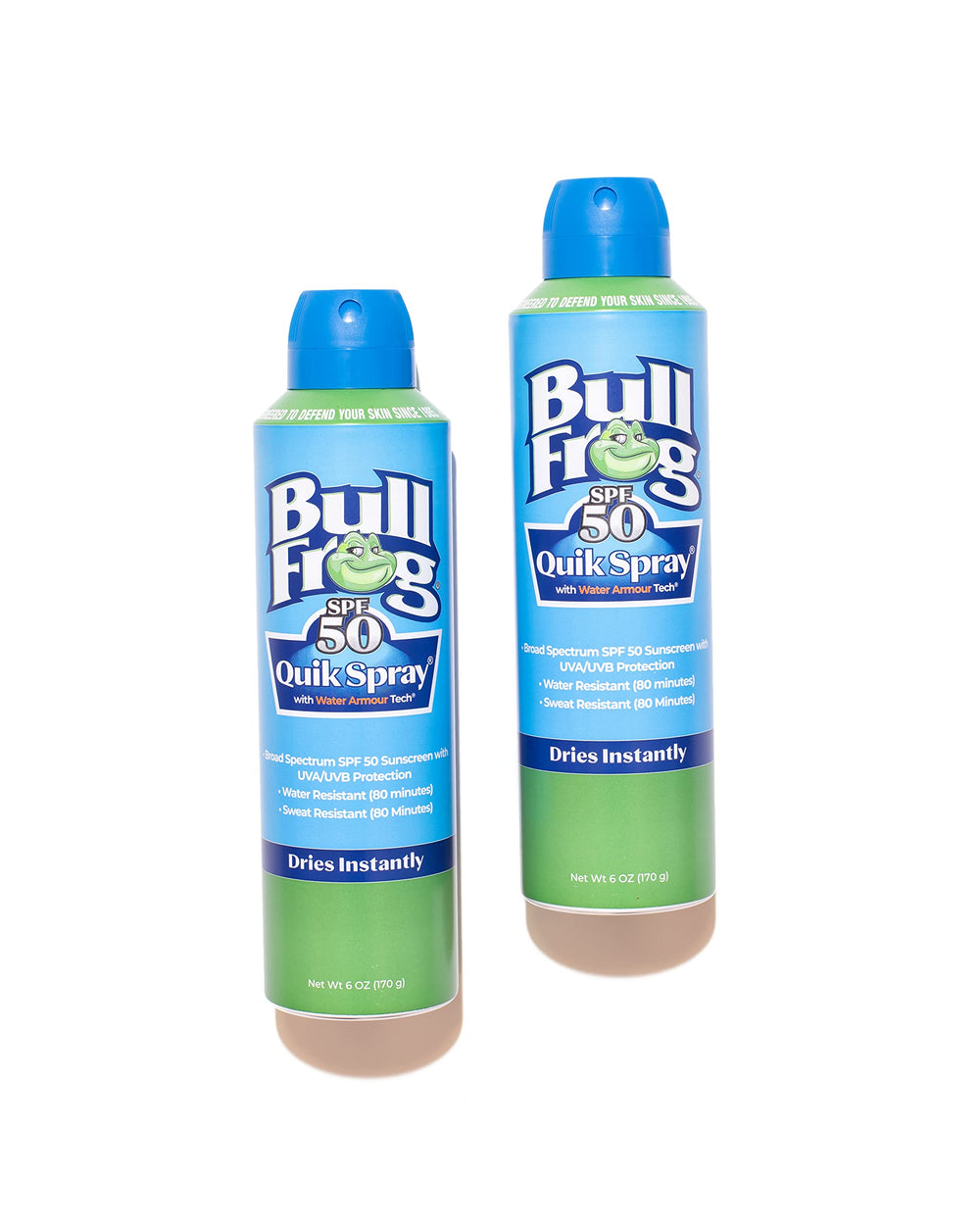 Bullfrog sunscreen in use at beach proving water-resistant protection