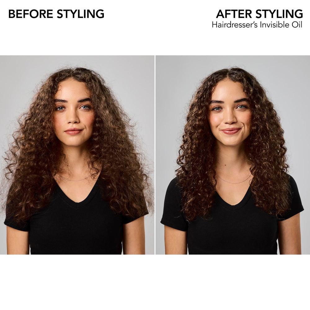 Bumble and bumble applied to damp hair reducing frizz and enhancing slip