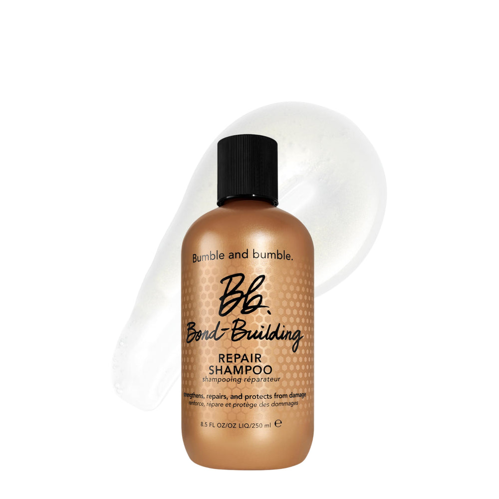 Bumble and bumble bottle front showing product and brand benefits