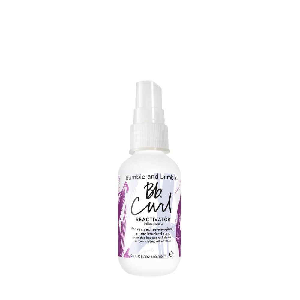 Bumble and bumble front bottle shot showing travel-size convenience and curl revival
