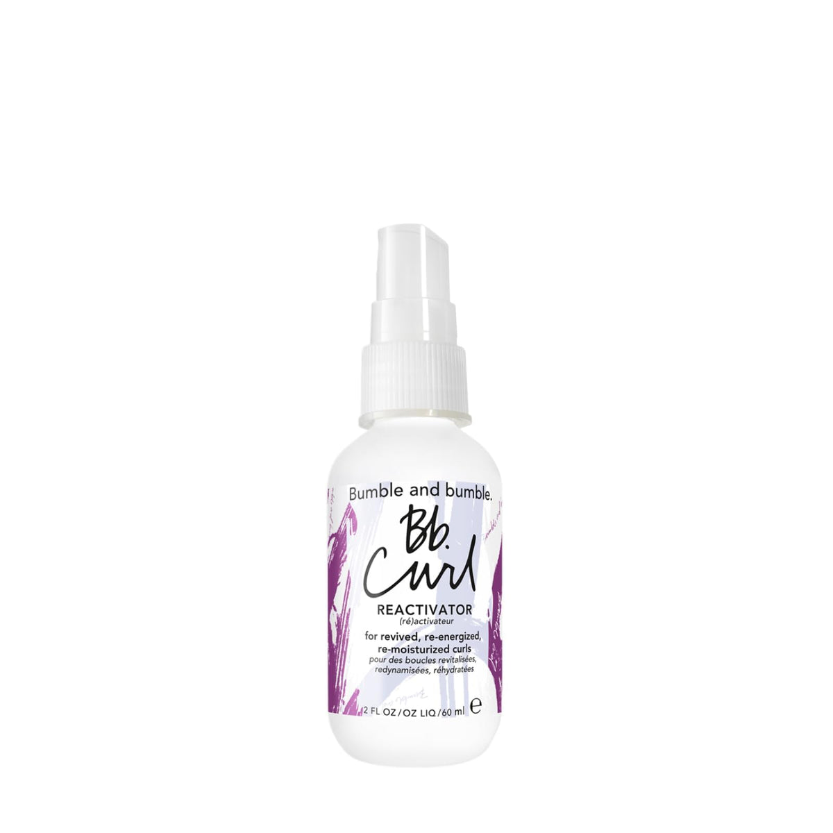 Bumble and bumble front bottle shot showing travel-size convenience and curl revival