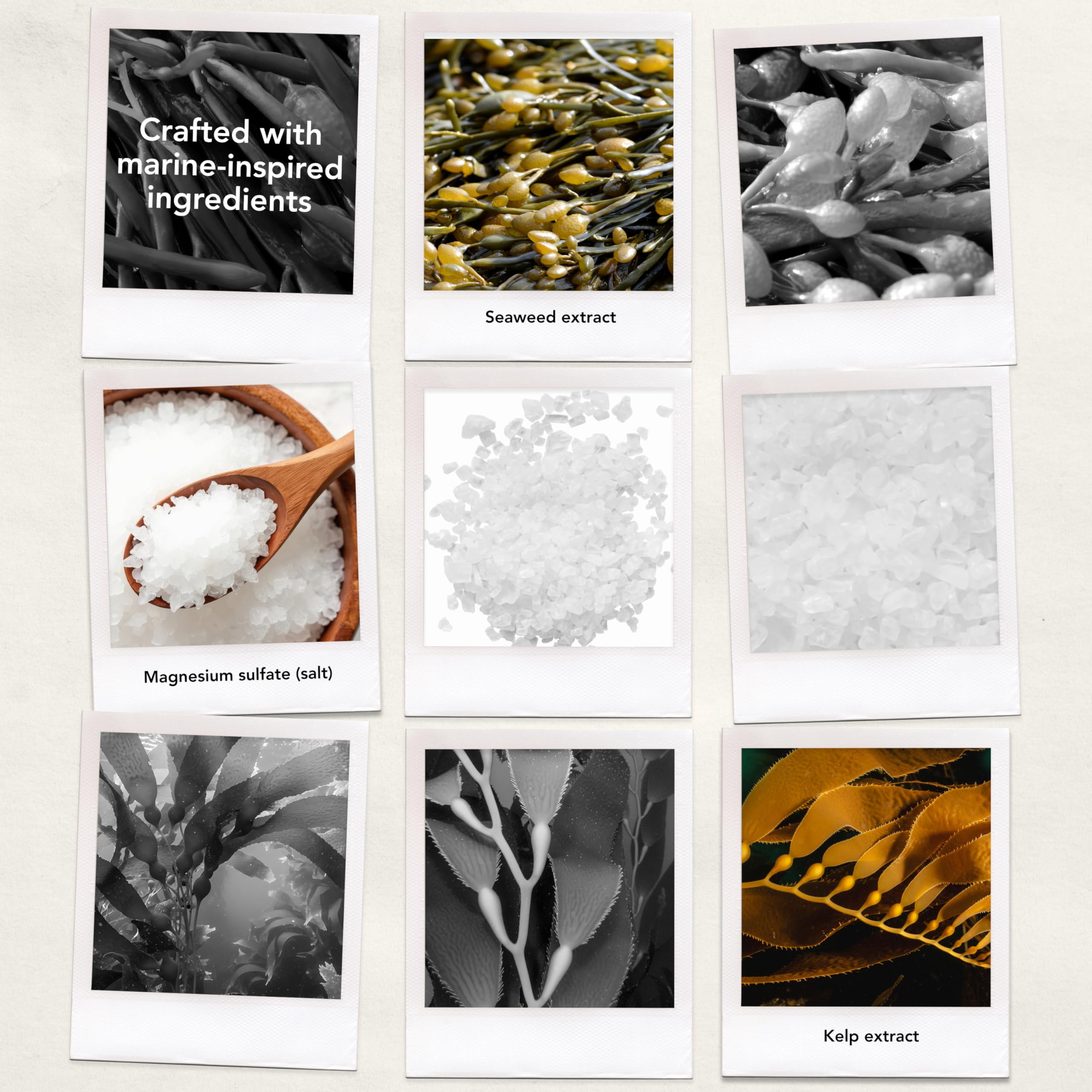 Bumble and bumble fragrance mood shot with ocean elements suggesting fresh scent