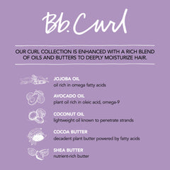 Bumble and bumble shampoo being applied to curly hair for detangling