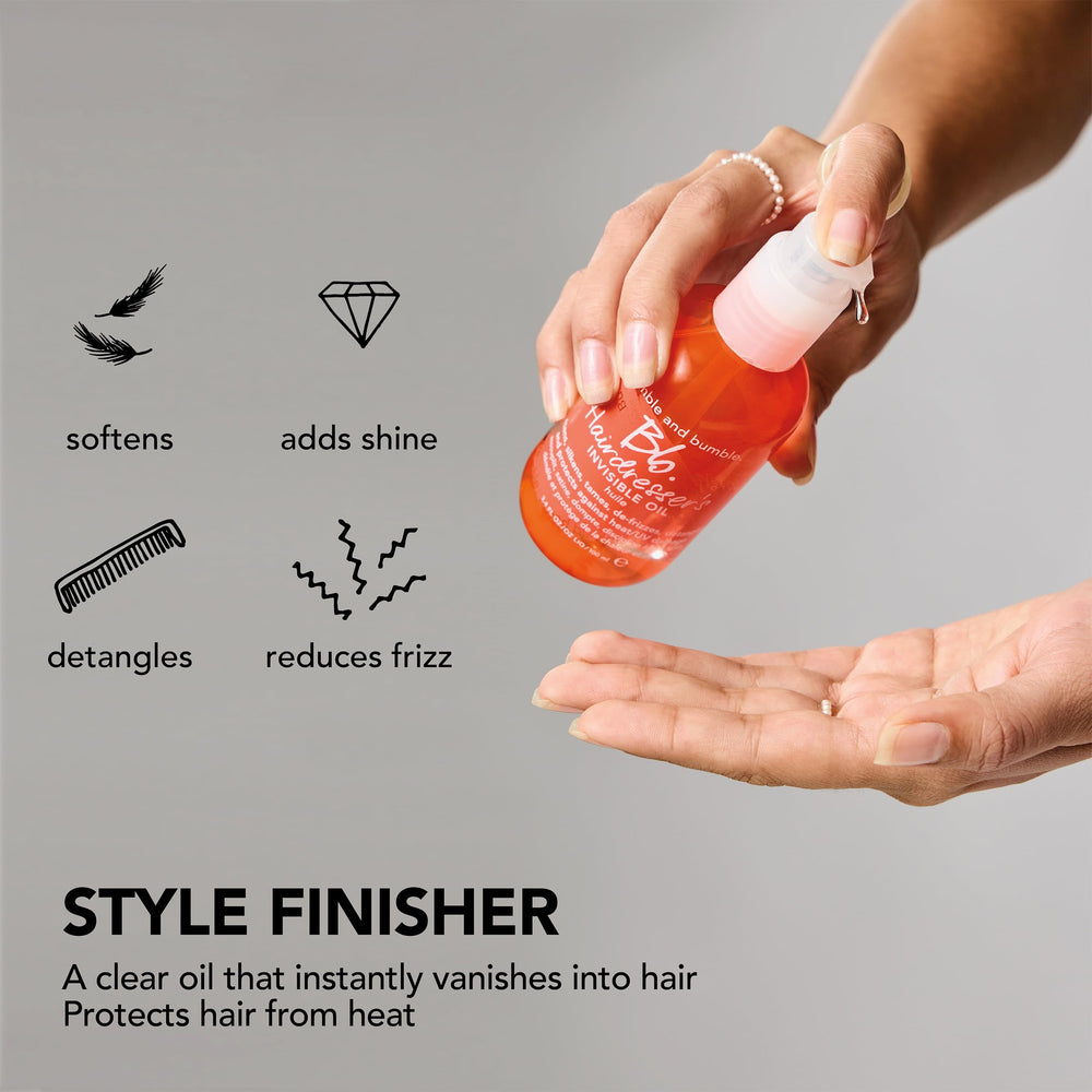 Bumble and bumble ingredient oils blend visual showcasing nourishing benefits