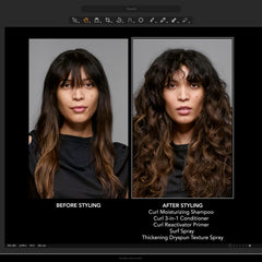 Bumble and bumble label ingredients close-up highlighting seaweed and kelp extracts