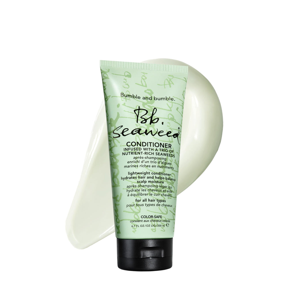 Bumble and bumble front bottle view showing product and benefits