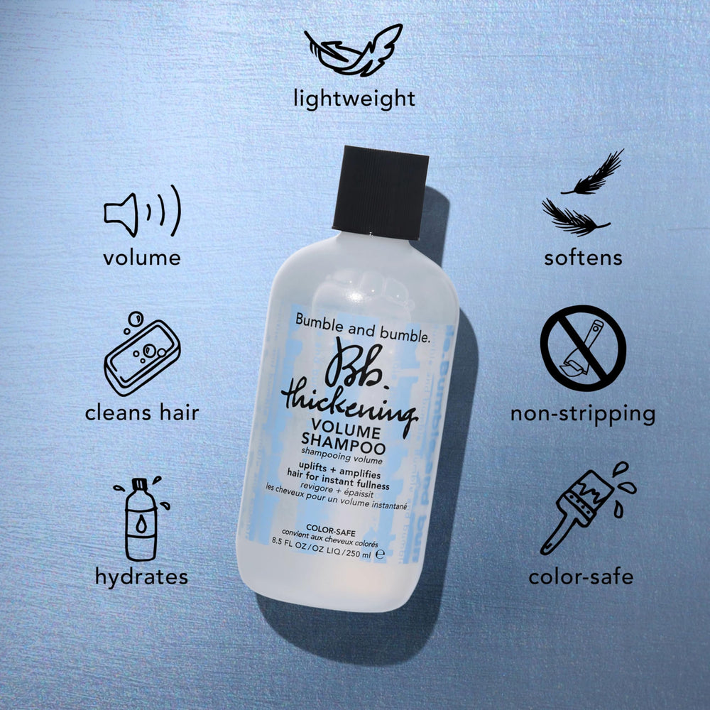 Bumble and bumble 33.8 fl oz next to common objects to show true size