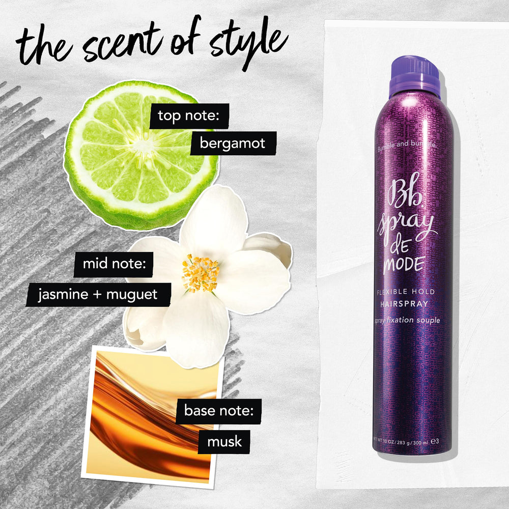 Bumble and bumble hair texture after brushing with flexible, remembered shape
