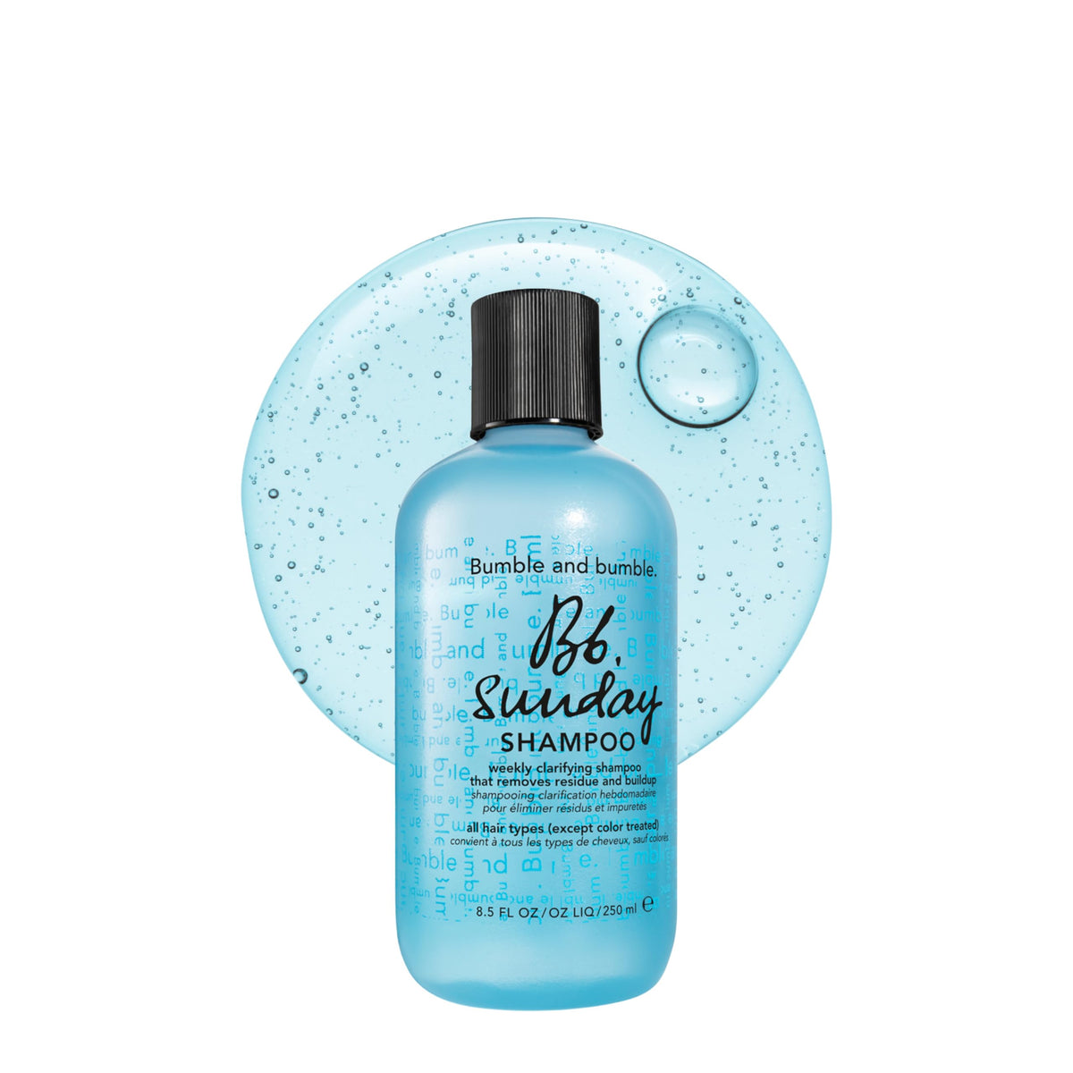 Bumble and bumble. front bottle shot showing full packaging and brand clarity