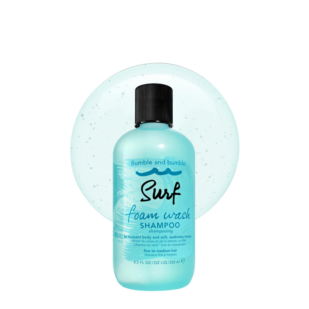 Bumble and bumble front bottle view showing packaging and volume benefit