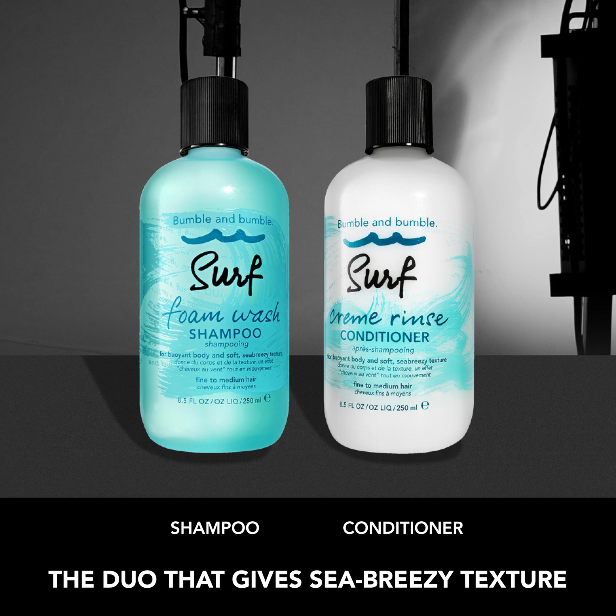 Bumble and bumble styled beach-hair lifestyle shot showing natural texture benefit