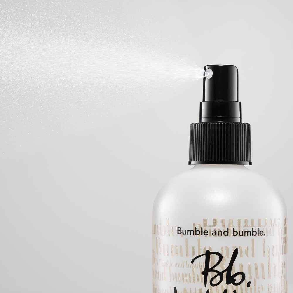 bumble and bumble spray texture on hair close-up highlighting flexible workable finish