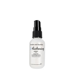 Bumble and bumble front bottle view showing compact travel size and branding benefit