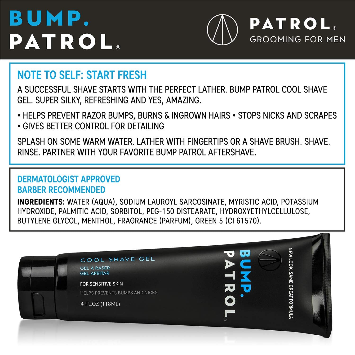 Bump Patrol clear gel texture on fingertips showing smooth glide benefit