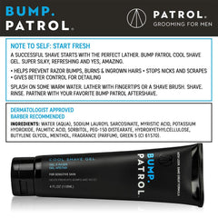 Bump Patrol clear gel texture on fingertips showing smooth glide benefit