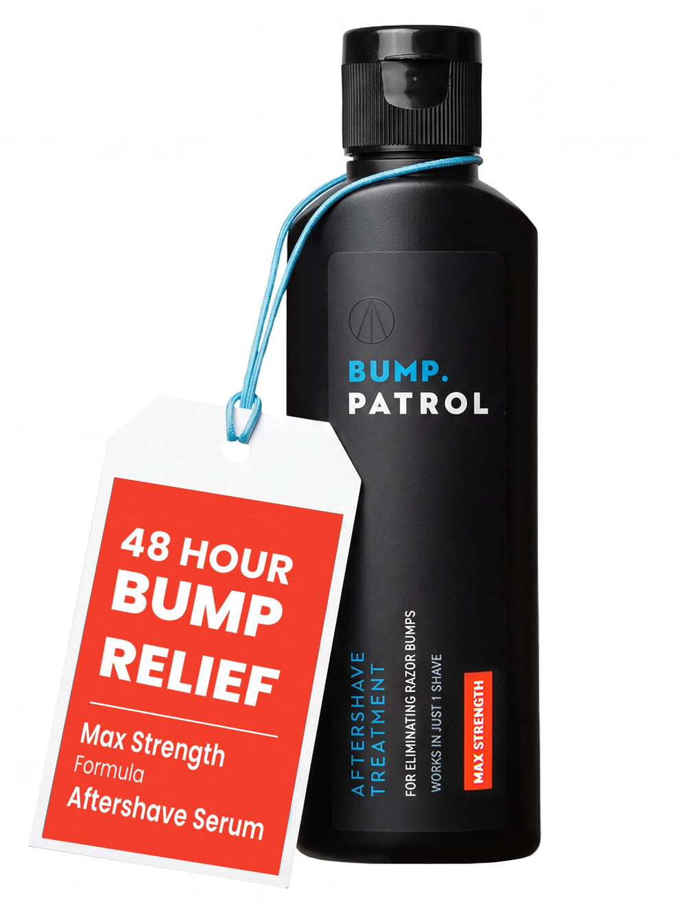 Bump Patrol front packaging showing 4 fl oz bottle and branding benefit fast relief