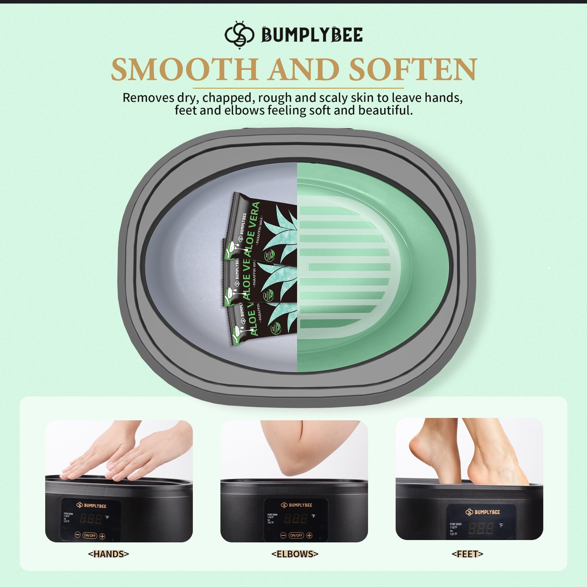 BUMPLYBEE product label close-up showing aloe ingredient information