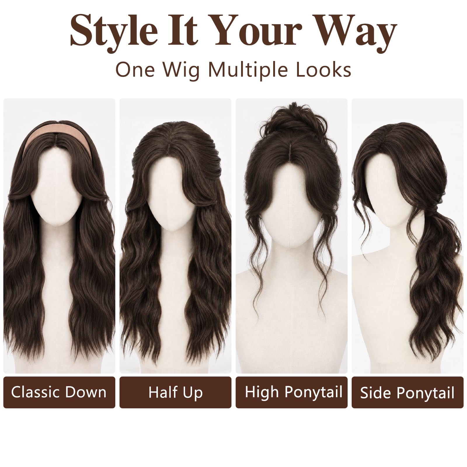 BUPPLER packaging with wig folded for travel and easy storage benefit
