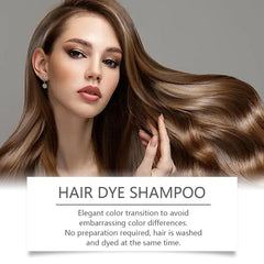 Bupposes application in shower showing quick easy at-home gray coverage