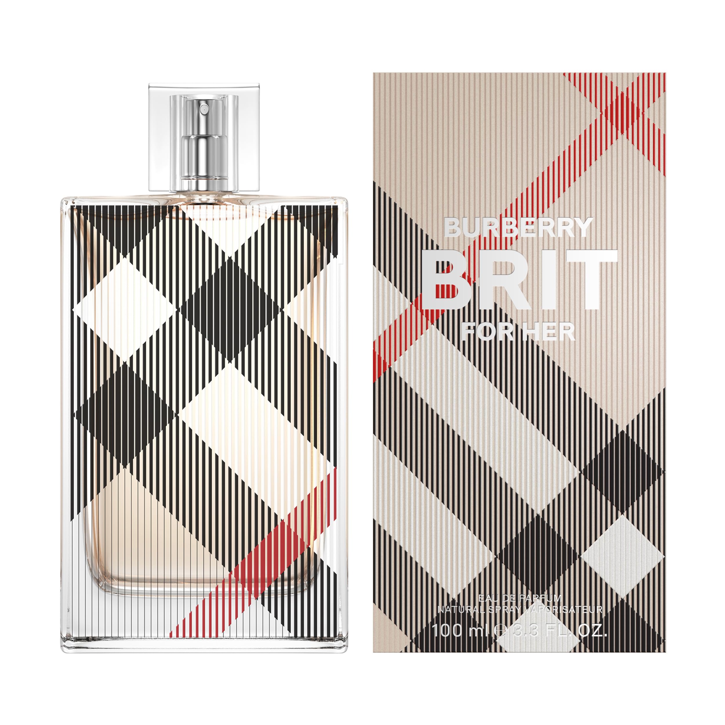 Burberry check detail close-up highlighting texture and design benefit: recognisable brand identity