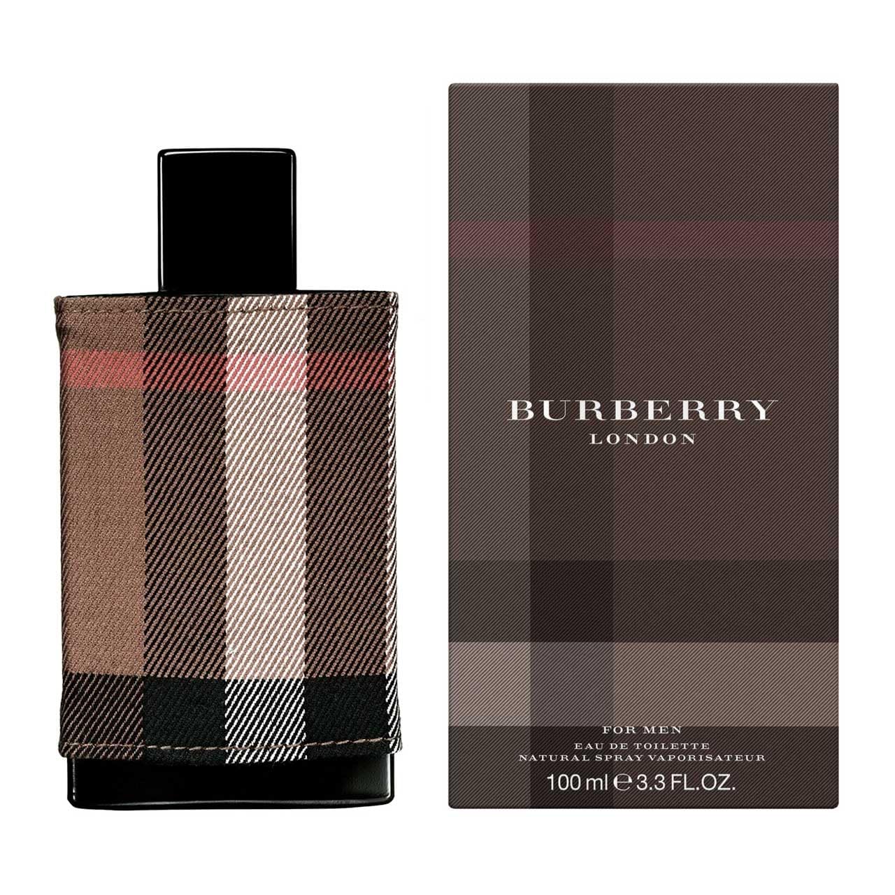 Burberry bottle front view showing elegant shape and branding benefit polished appearance