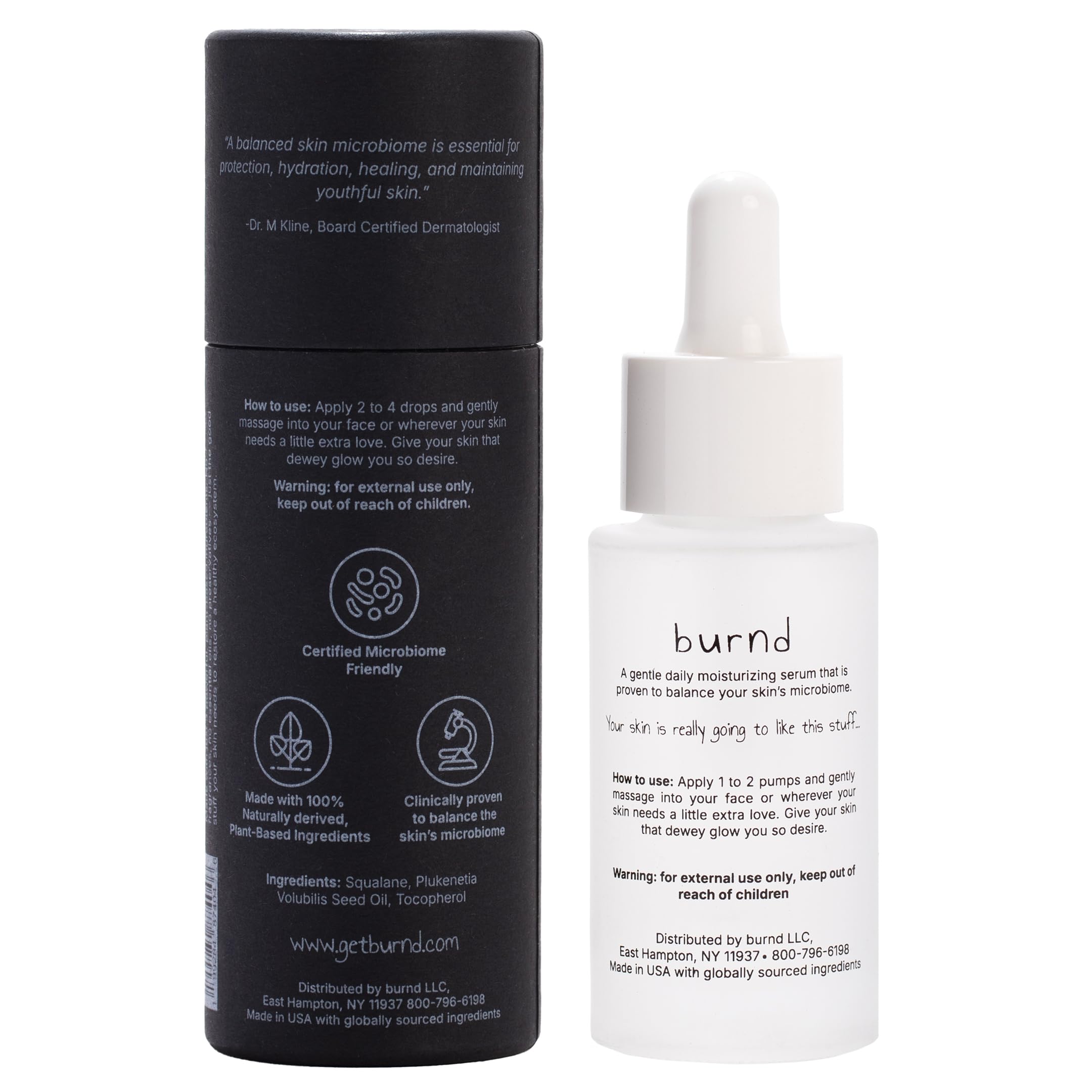 burnd before and after hydration visual showing improved skin texture and moisture