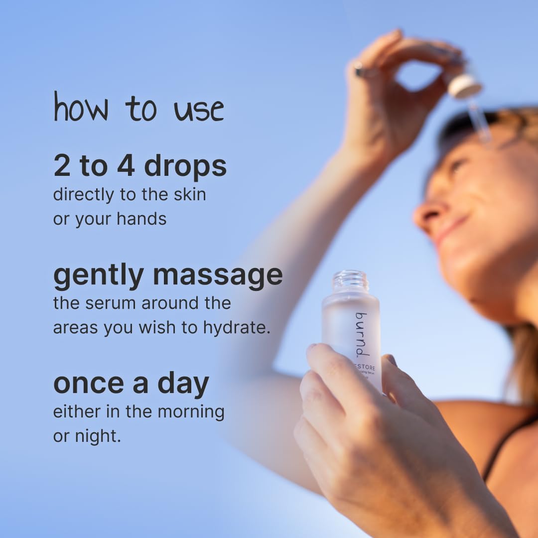 burnd bottle on bathroom vanity lifestyle scene showing daily routine fit
