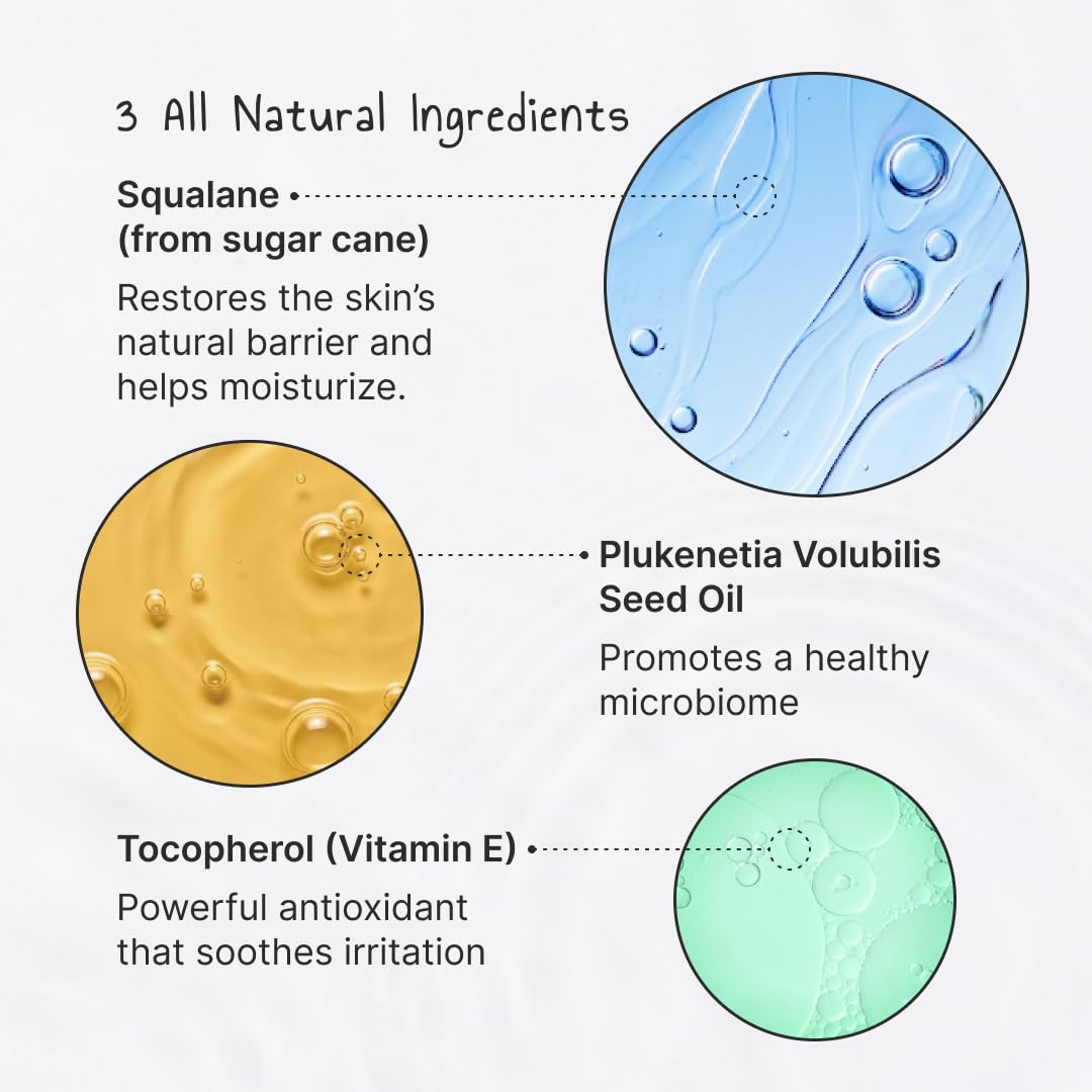 burnd squalane and Sacha Inchi oil ingredients staged to highlight natural actives
