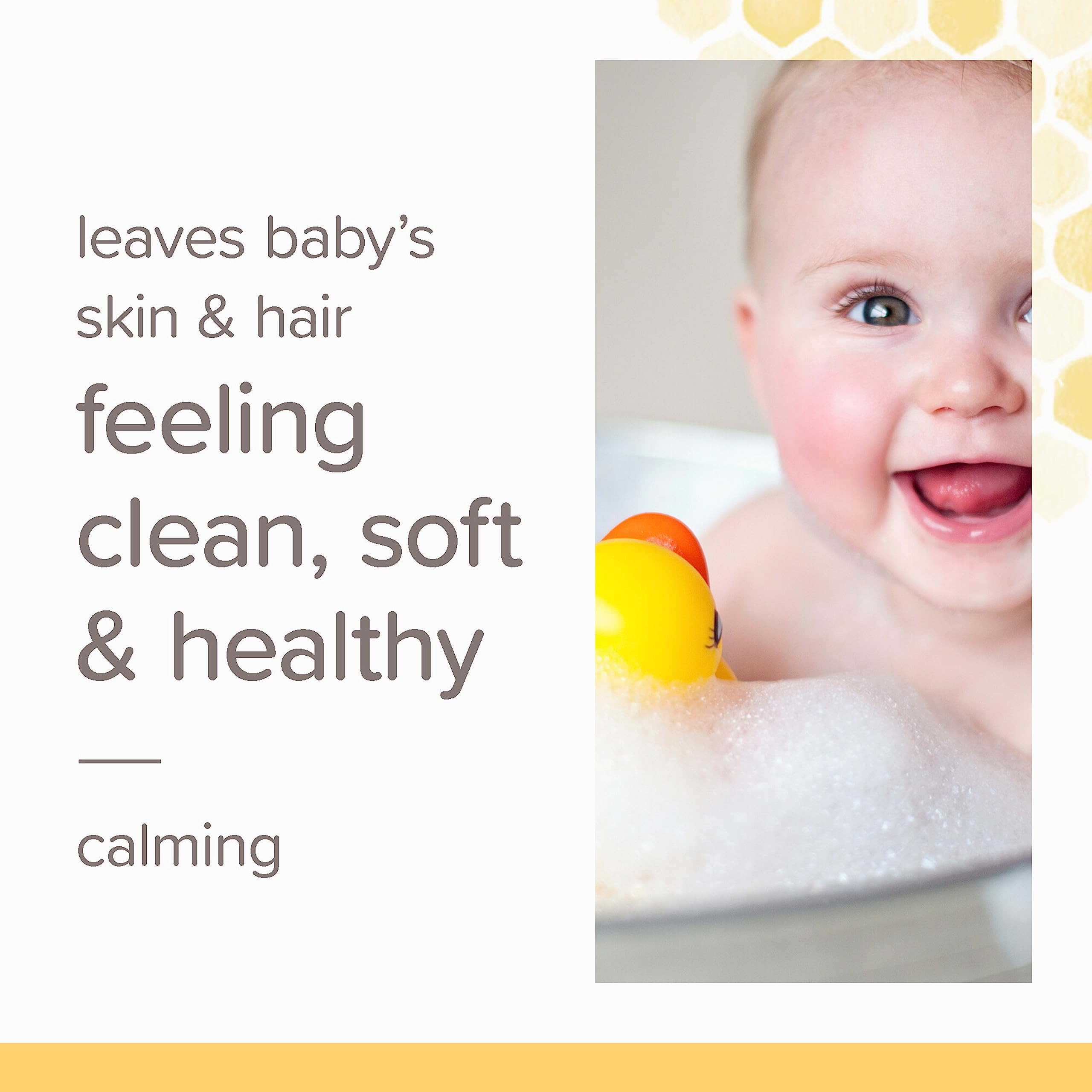 Burt's Bees baby lotion texture swatch showing moisturizing aloe and shea butter