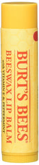 Burt's Bees front packaging showing pack of ten tubes and clear branding benefit