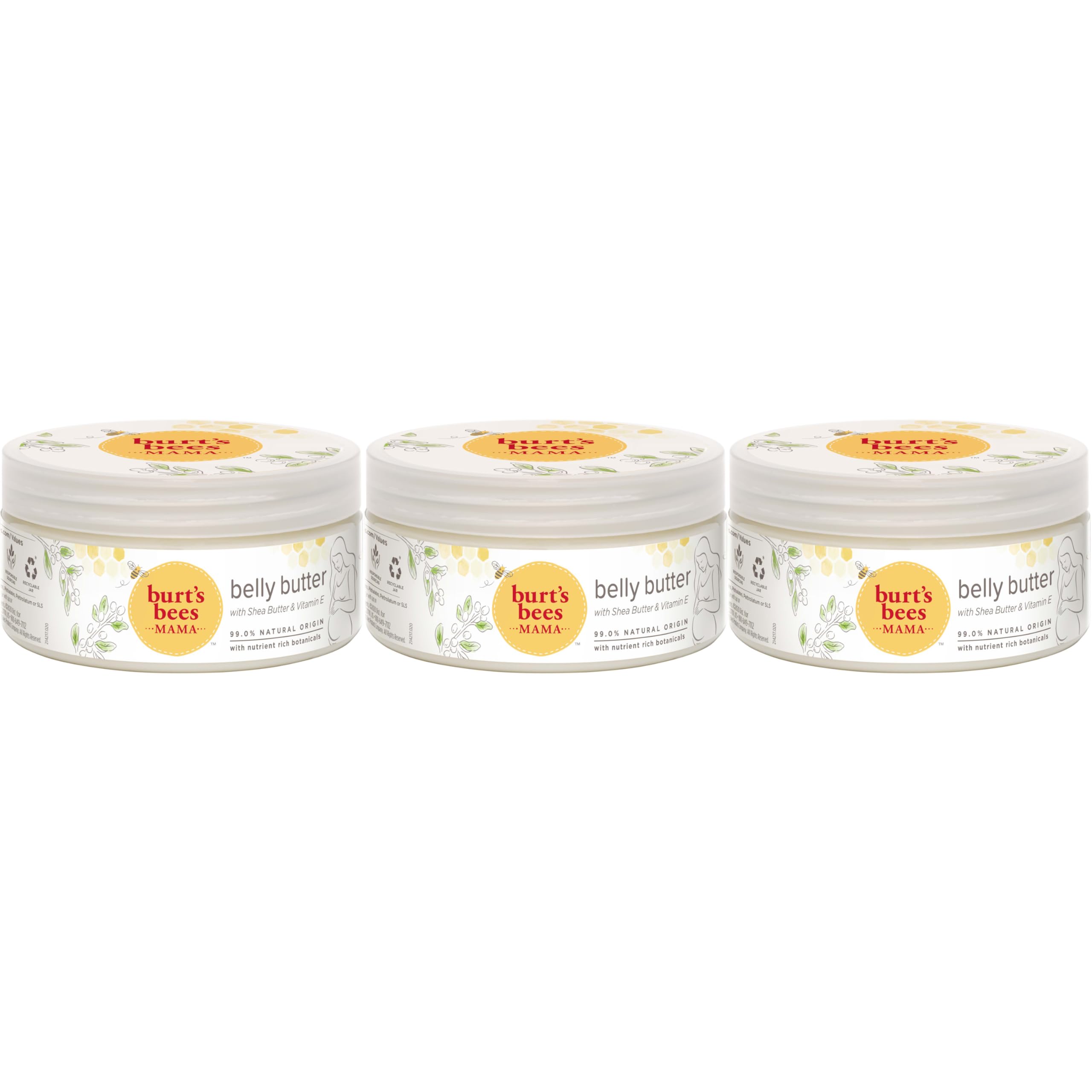 Burt's Bees front jar image showing packaging and calming benefit