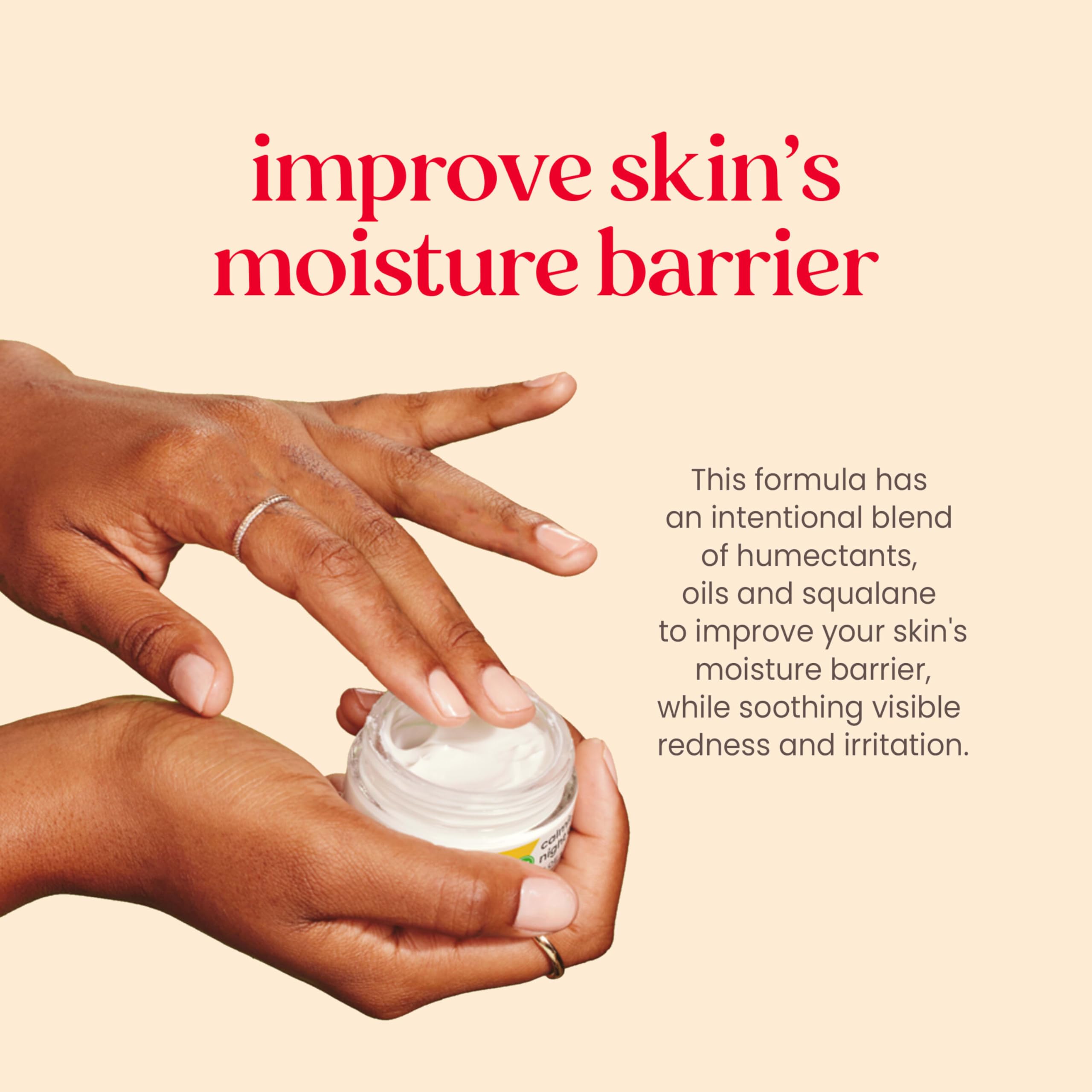 Burt's Bees with aloe leaves illustrating soothing calming ingredient