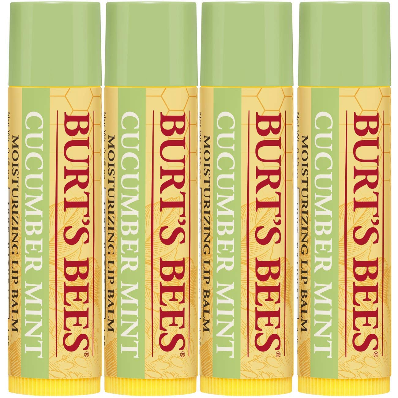 Burt's Bees balm being applied outdoors with refreshing cooling benefit