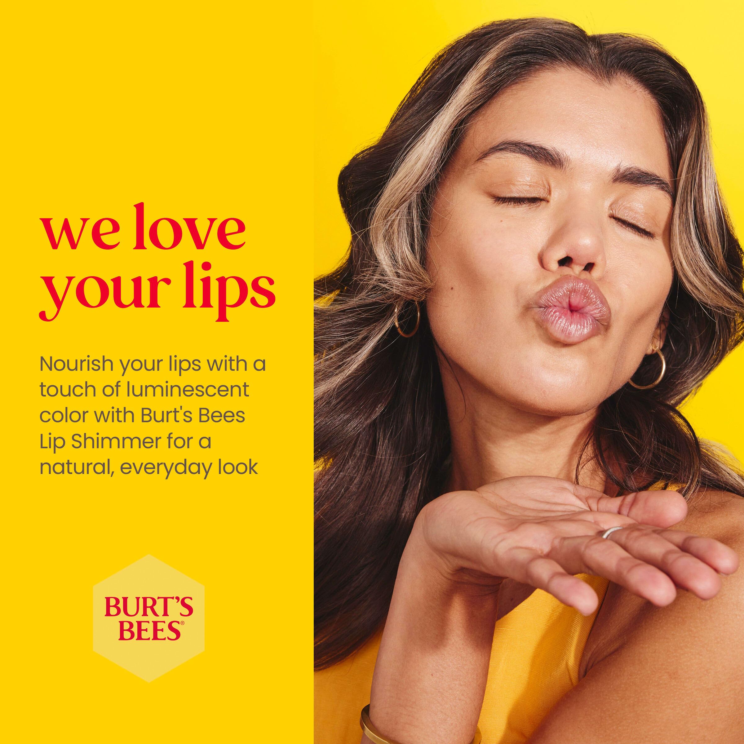 lifestyle shot of Burt's Bees tint used outdoors offering on-the-go hydration