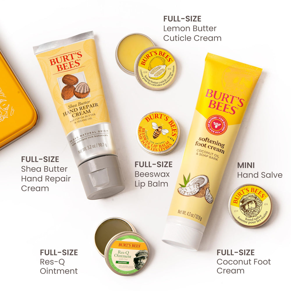 Burt's Bees Classic Hand Salve texture swatch on skin demonstrating rich barrier support