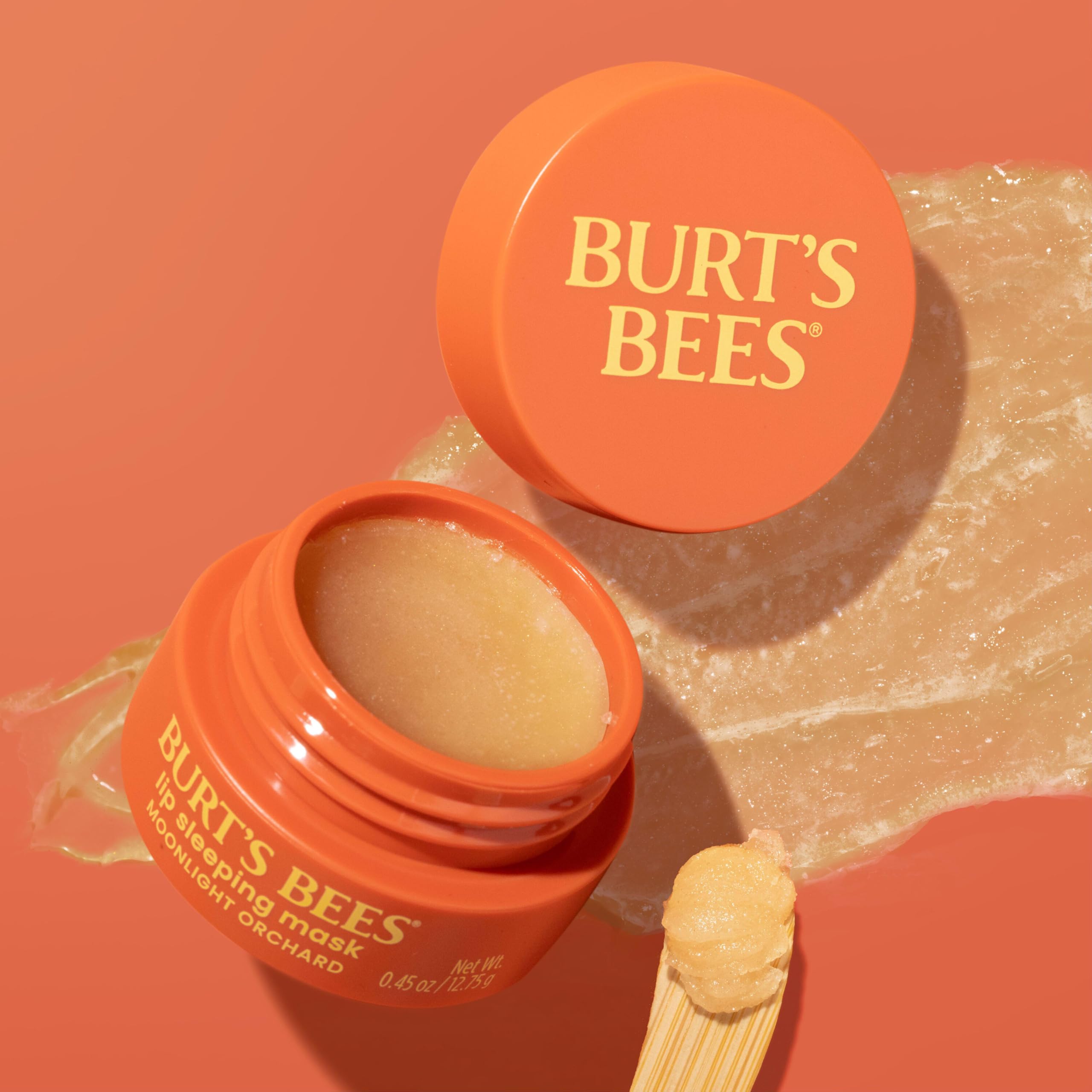 Burt's Bees jar back label readable ingredients and clean-formulation reassurance