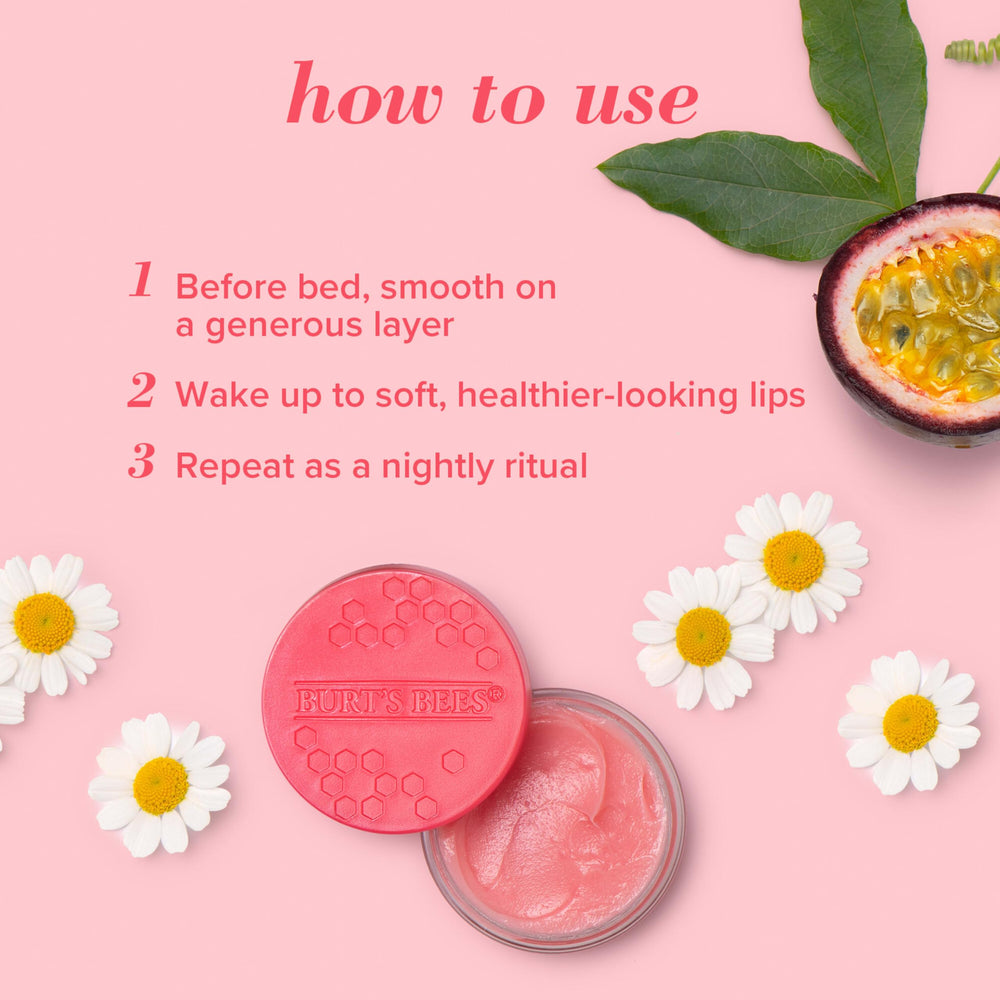 Burt's Bees lemon sorbet open jar showing creamy texture and brightening benefit