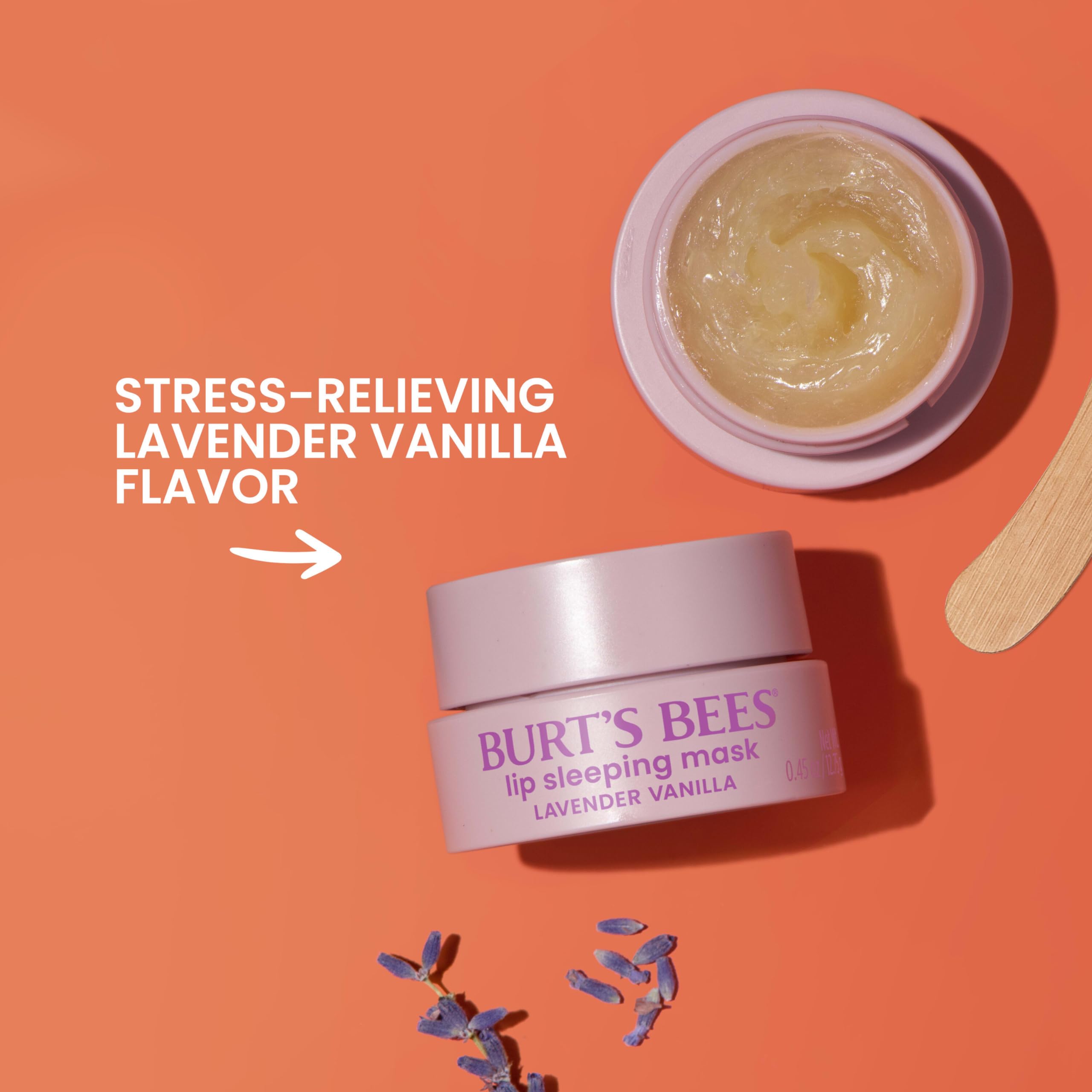 Burt's Bees jar held in hand to show size and travel-friendly benefit