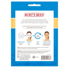 Burt's Bees mask serum close-up showing absorbent formula and glow