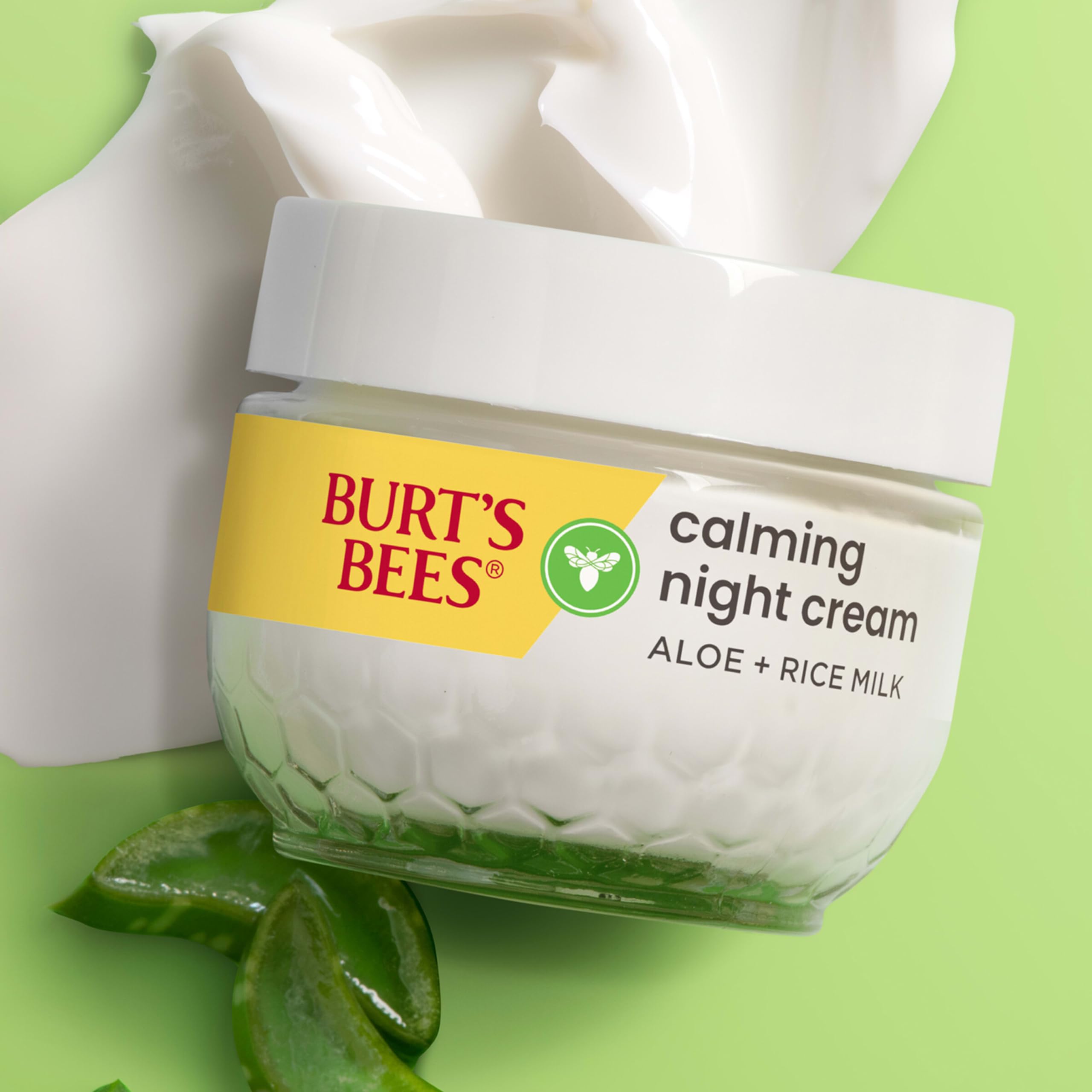 Burt's Bees on bathroom shelf demonstrating easy nightly routine